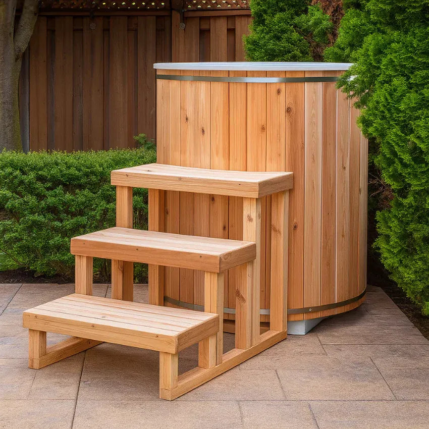 Dundalk Baltic Cold Plunge Tub, featuring a modern design ideal for home or spa use