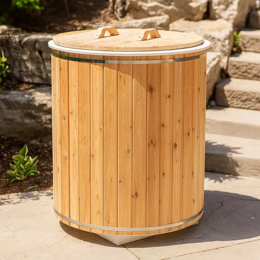 Dundalk Baltic Cold Plunge Tub, featuring a modern design ideal for home or spa use