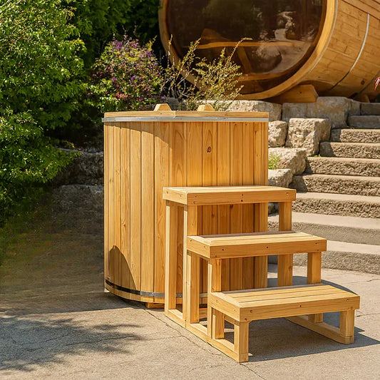 Dundalk Baltic Cold Plunge Tub, featuring a modern design ideal for home or spa use