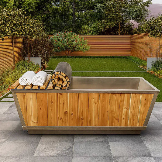 Dundalk Glacier Plunge Tub, featuring a sleek and modern design for home or spa use