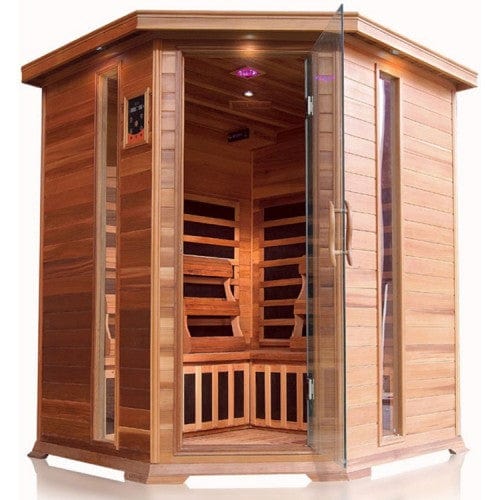 Sunray Bristol Bay 4-Person Indoor Infrared Corner Sauna 400KC
