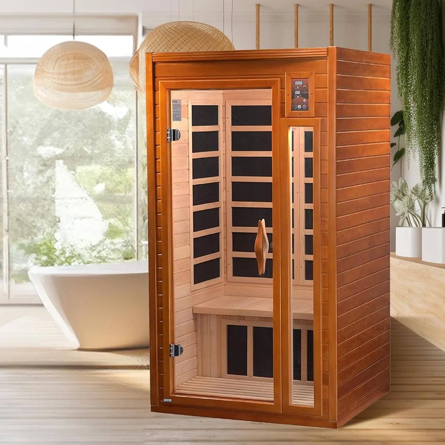 Dynamic Barcelona Elite 1-2-person Ultra Low EMF FAR Infrared Sauna - DYN-6106-01 Elite