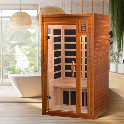 Dynamic Barcelona Elite 1-2-person Ultra Low EMF FAR Infrared Sauna - DYN-6106-01 Elite