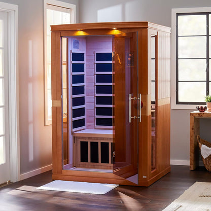 Dynamic "Venice" 2-person Low EMF FAR Infrared Sauna DYN-6210-01