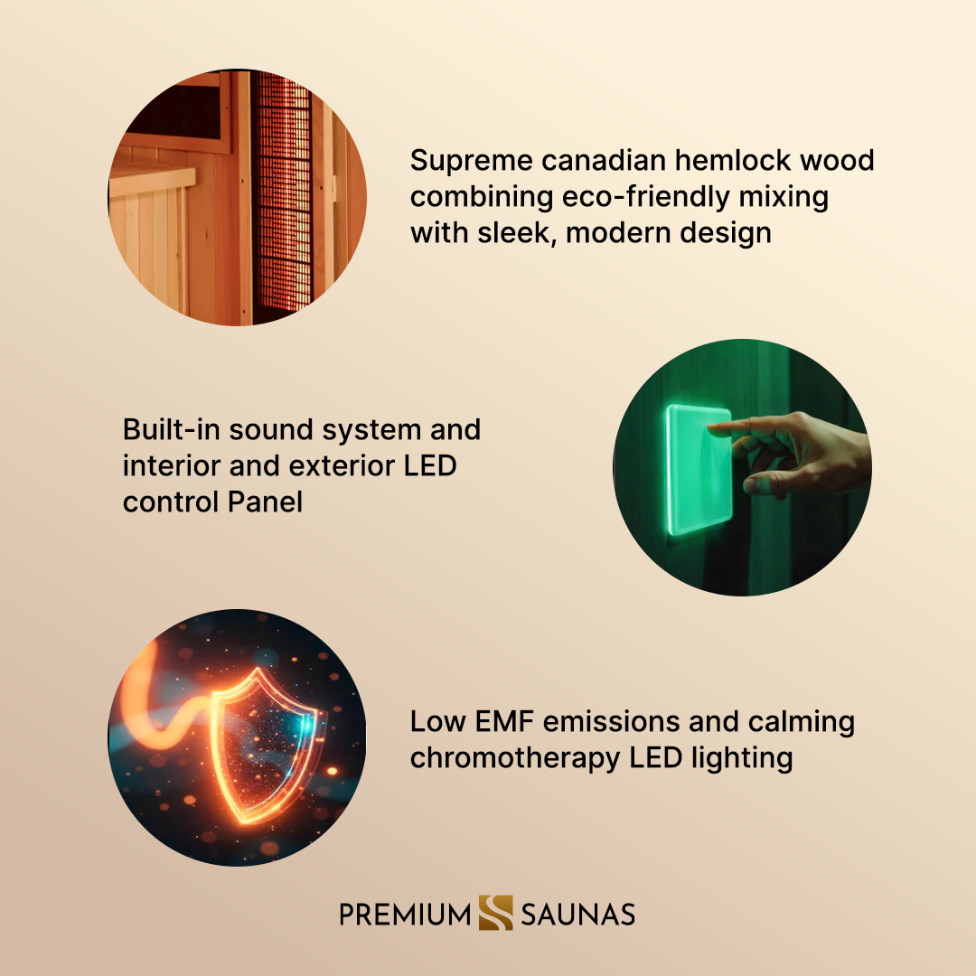Dynamic "Gracia" 1-2-person Low EMF FAR Infrared Sauna DYN-6119-01