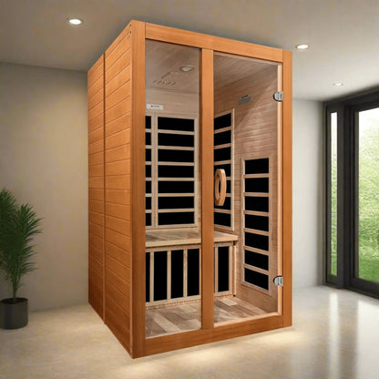 Dynamic Santiago Elite 2-person Ultra Low EMF FAR Infrared Sauna - DYN-6209-02 Elite