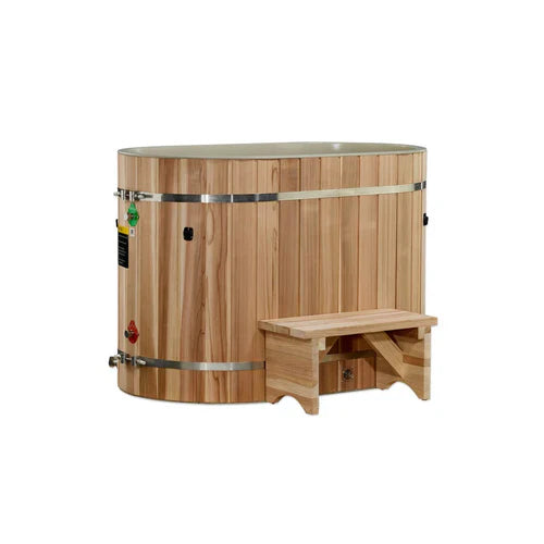 Dynamic Cold Therapy (DCT) Oval Barrel Tub (50-P) Pacific Cedar – 3/4 IN-OUT (Without Motor)