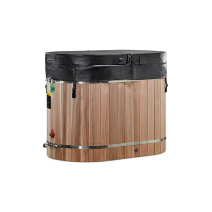Dynamic Cold Therapy (DCT) Oval Barrel Tub (50-P) Pacific Cedar – 3/4 IN-OUT (Without Motor)