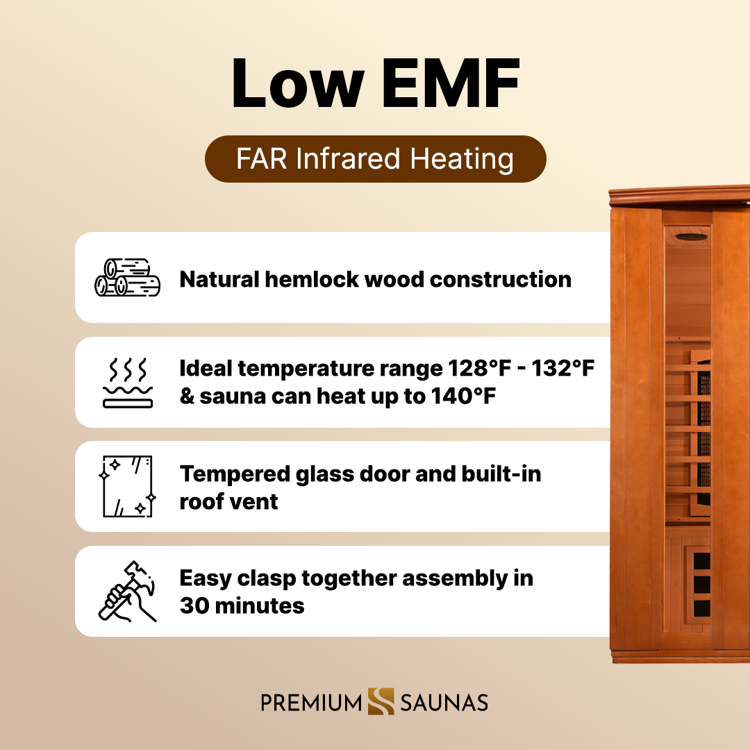 Dynamic "Lugano" 3-person Low EMF FAR Infrared Sauna DYN-6336-02