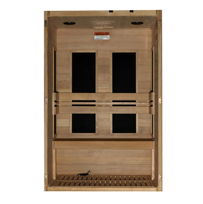 New 2026 Model Dynamic “Lucca” 2 Person Low EMF FAR Infrared Sauna DYN-6215-05