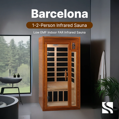 Dynamic Barcelona Elite 1-2-person Ultra Low EMF FAR Infrared Sauna - DYN-6106-01 Elite