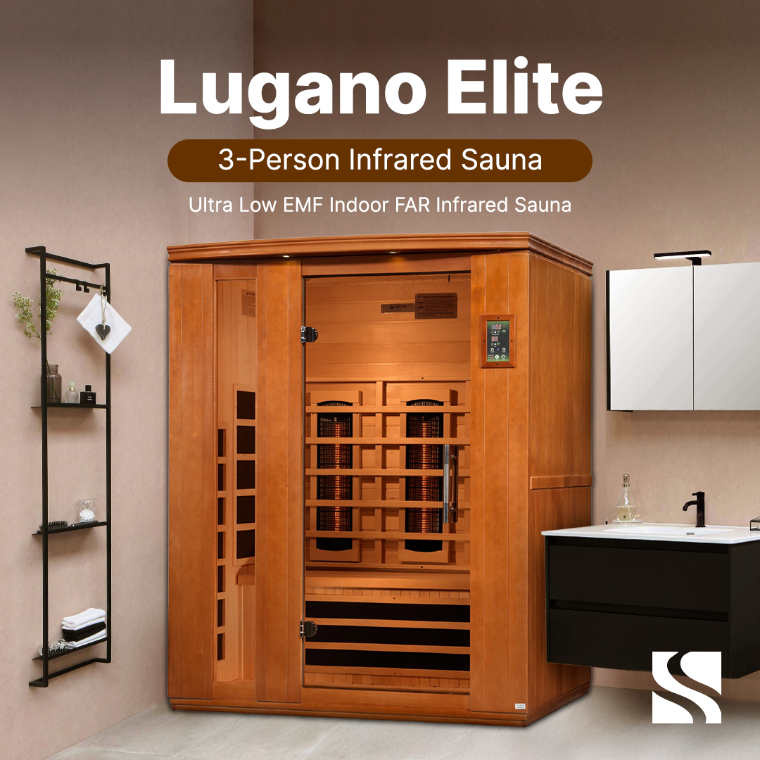 Dynamic Lugano 3-person Ultra Low EMF FAR Infrared Sauna - DYN-6336-02 Elite