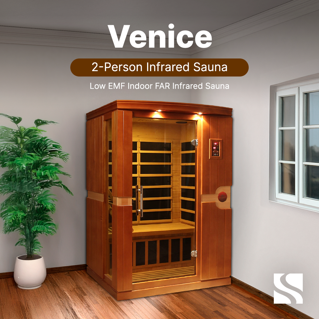 Dynamic "Venice" 2-person Low EMF FAR Infrared Sauna DYN-6210-01