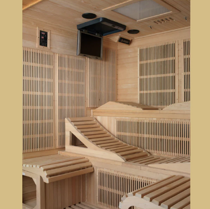 Dynamic Monaco 6-person Ultra Low EMF FAR Infrared Sauna - DYN-6996-01 Elite