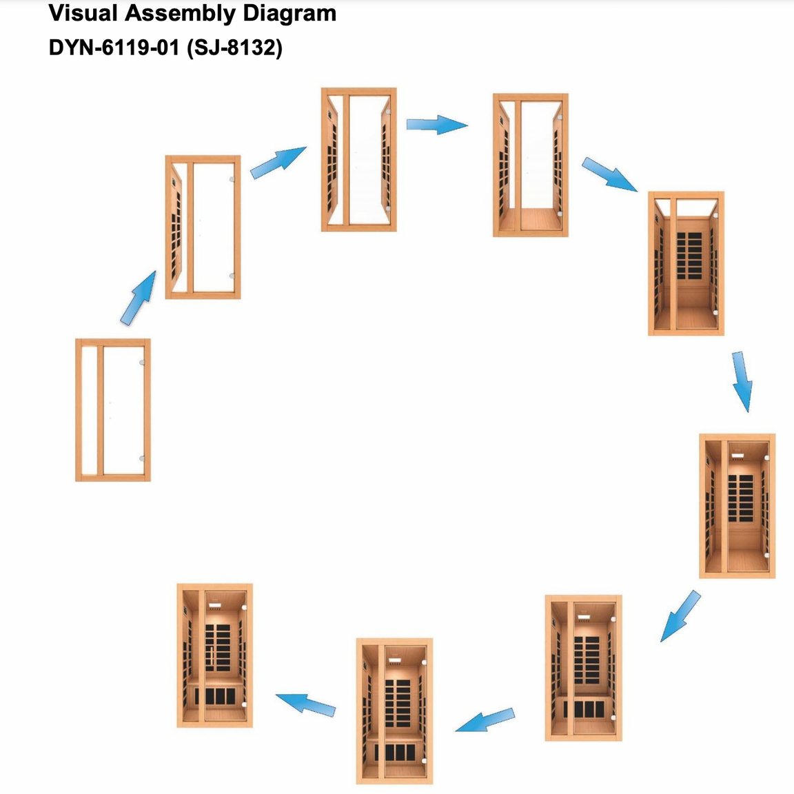 Dynamic "Gracia" 1-2-person Low EMF FAR Infrared Sauna DYN-6119-01
