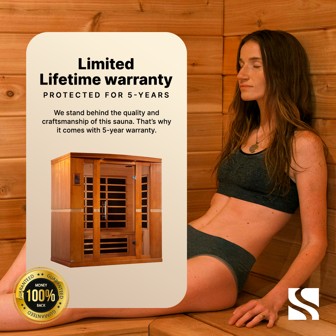 Dynamic "Bergamo" 4-person Low EMF FAR Infrared Sauna DYN-6440-01