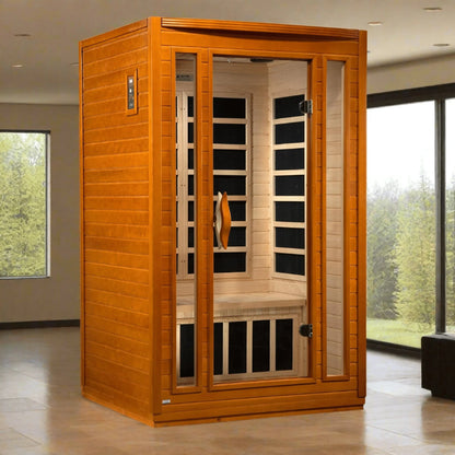 Dynamic "San Marino" 2-person Low EMF FAR Infrared Sauna DYN-6206-01