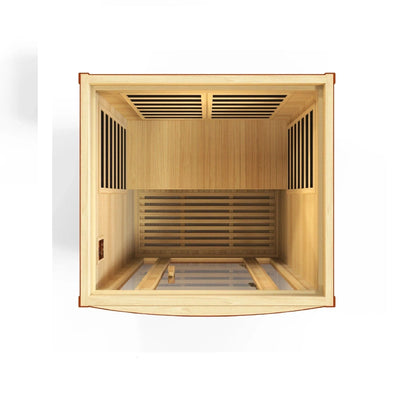 Dynamic "San Marino" 2-person Low EMF FAR Infrared Sauna DYN-6206-01