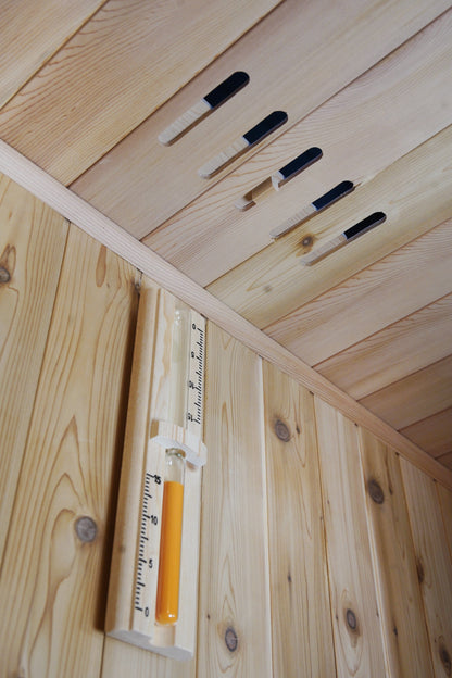 Sunray Hampton 3 Person Indoor Traditional Sauna w/ Double Bench